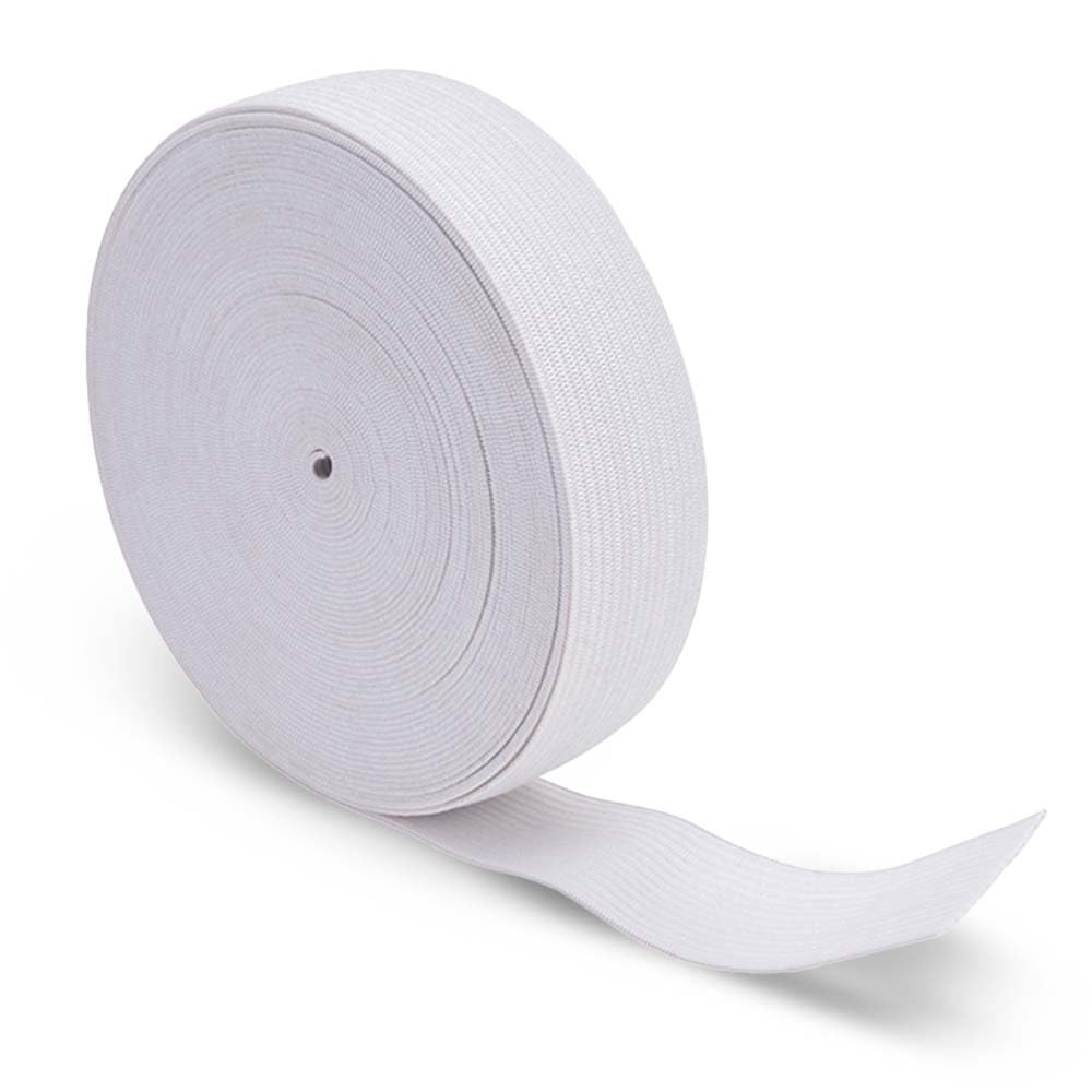 Elastic Bands for Tailoring - Sewing Elastic for Pants and Clothes - White 1 Inch (25mm size), 10 meters length - High Elasticity Knit Spool Art & Crafts DIY Projects Sewing Decorations