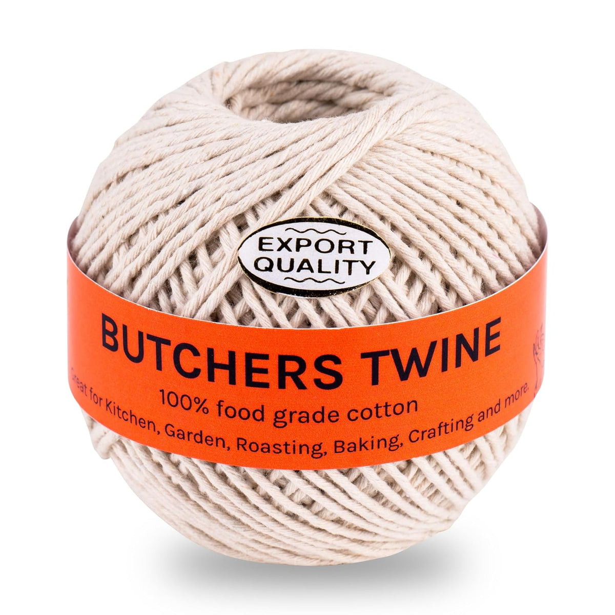 Butchers Twine 12 Ply Cotton Kitchen Twine for Roasting Bakers Cooking Twine Food Safe String|Meat Sausage Poultry Trussing 2MM Thread|Gardening Thread Craft DIY Gift Wrapping Crocheting Twine 80m